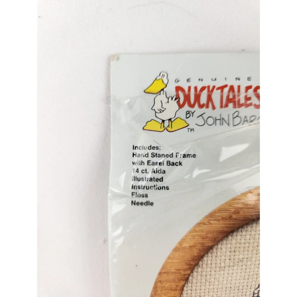 New Vintage John Baron Duck Golf Cross Stitch Art Ducktales Golfer Cartoon Craft